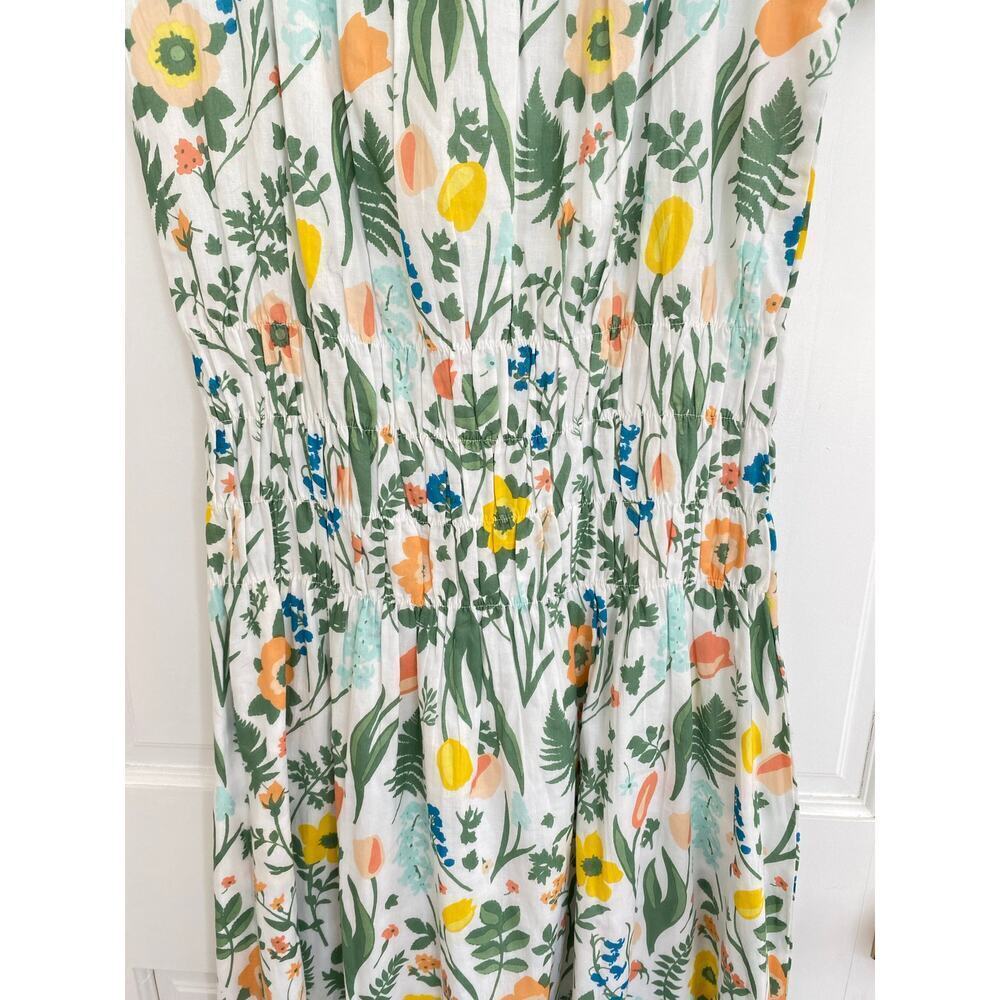 Olivia James The Label Josie Off The Shoulder Floral Puff Sleeve Midi Dress - Picture 8 of 11